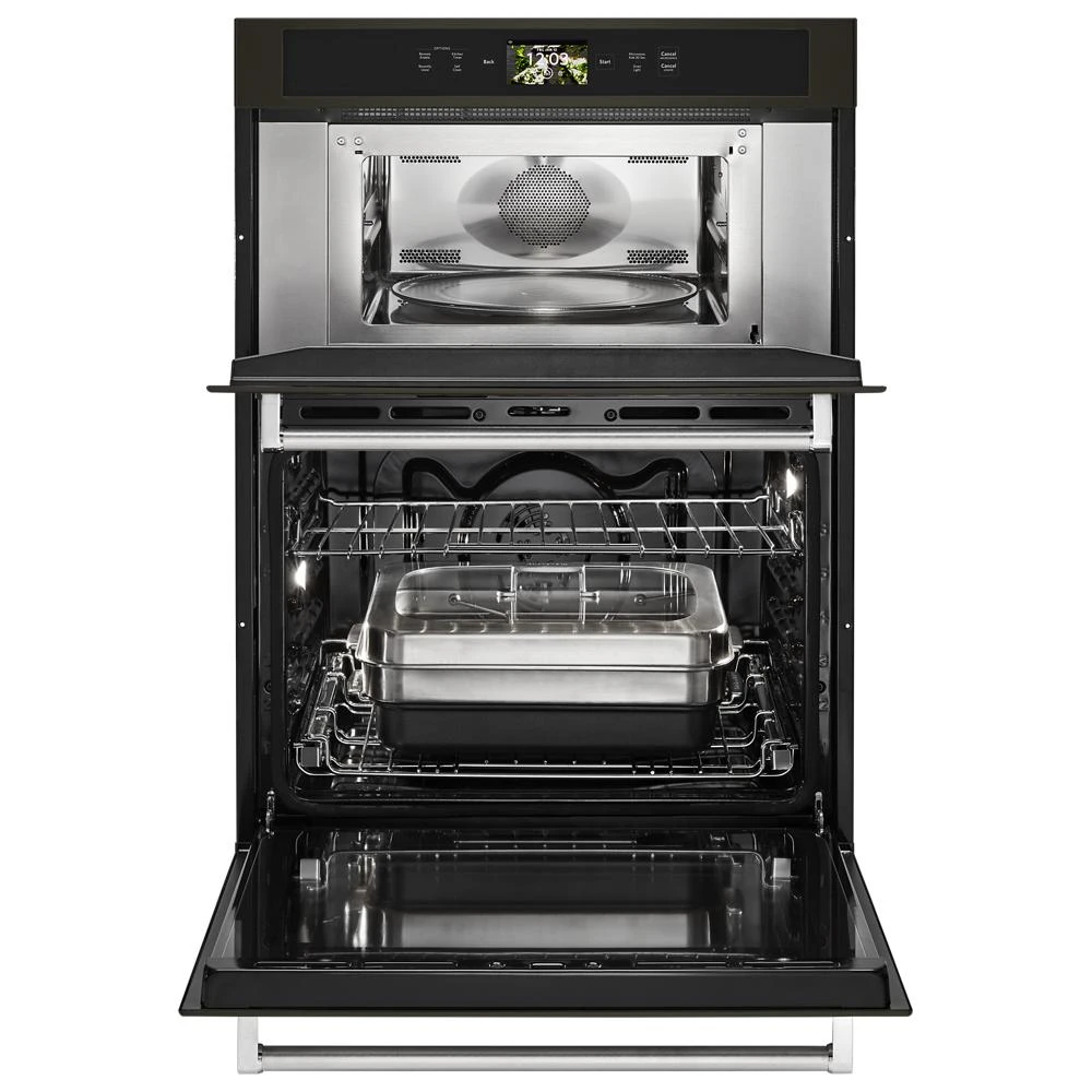 Smart Oven+ 30" Combination Oven with Powered Attachments and PrintShield™ Finish KOCE900HBS