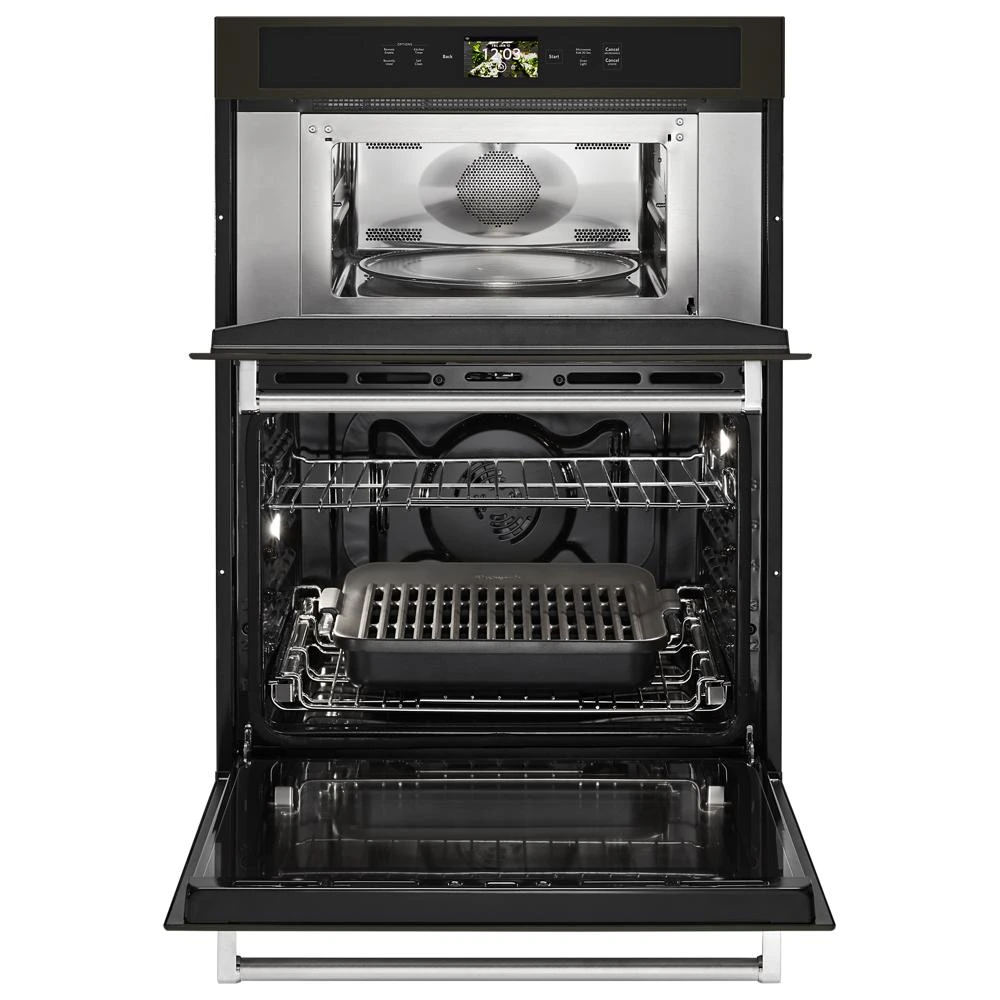 Smart Oven+ 30" Combination Oven with Powered Attachments and PrintShield™ Finish KOCE900HBS