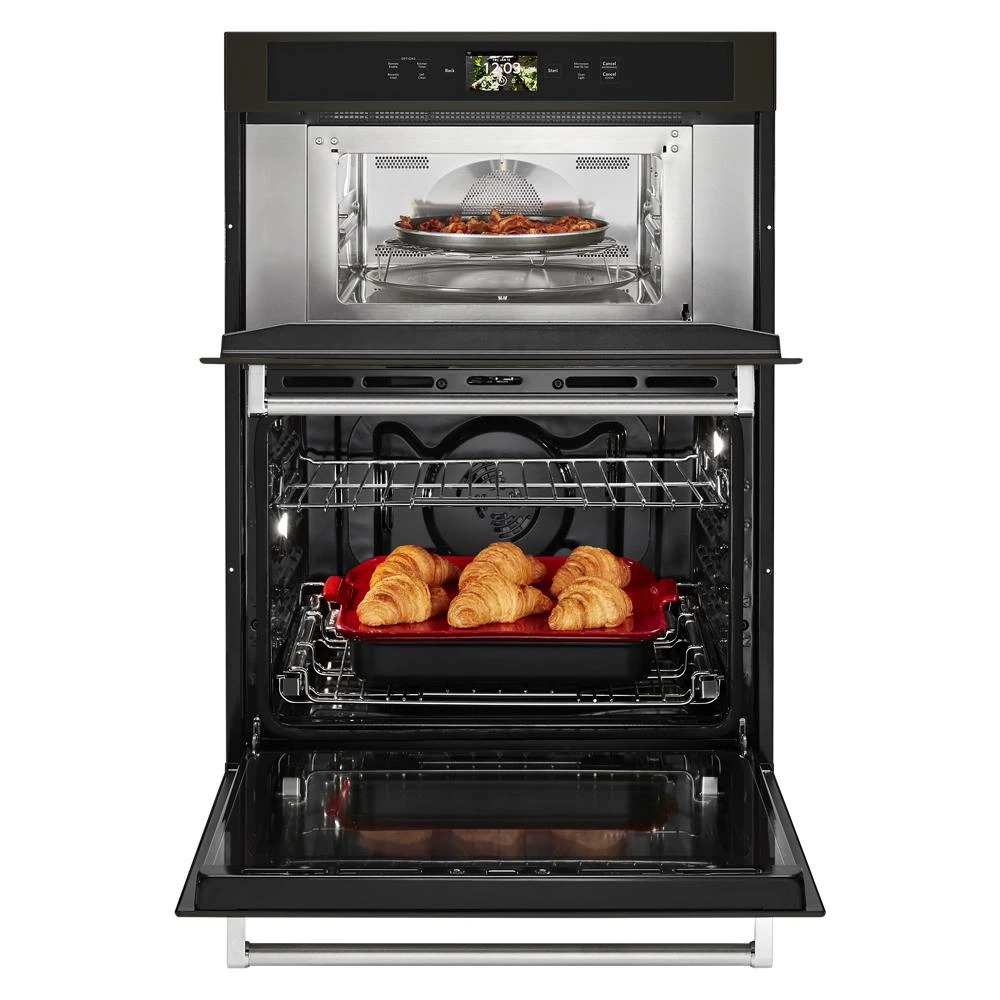 Smart Oven+ 30" Combination Oven with Powered Attachments and PrintShield™ Finish KOCE900HBS