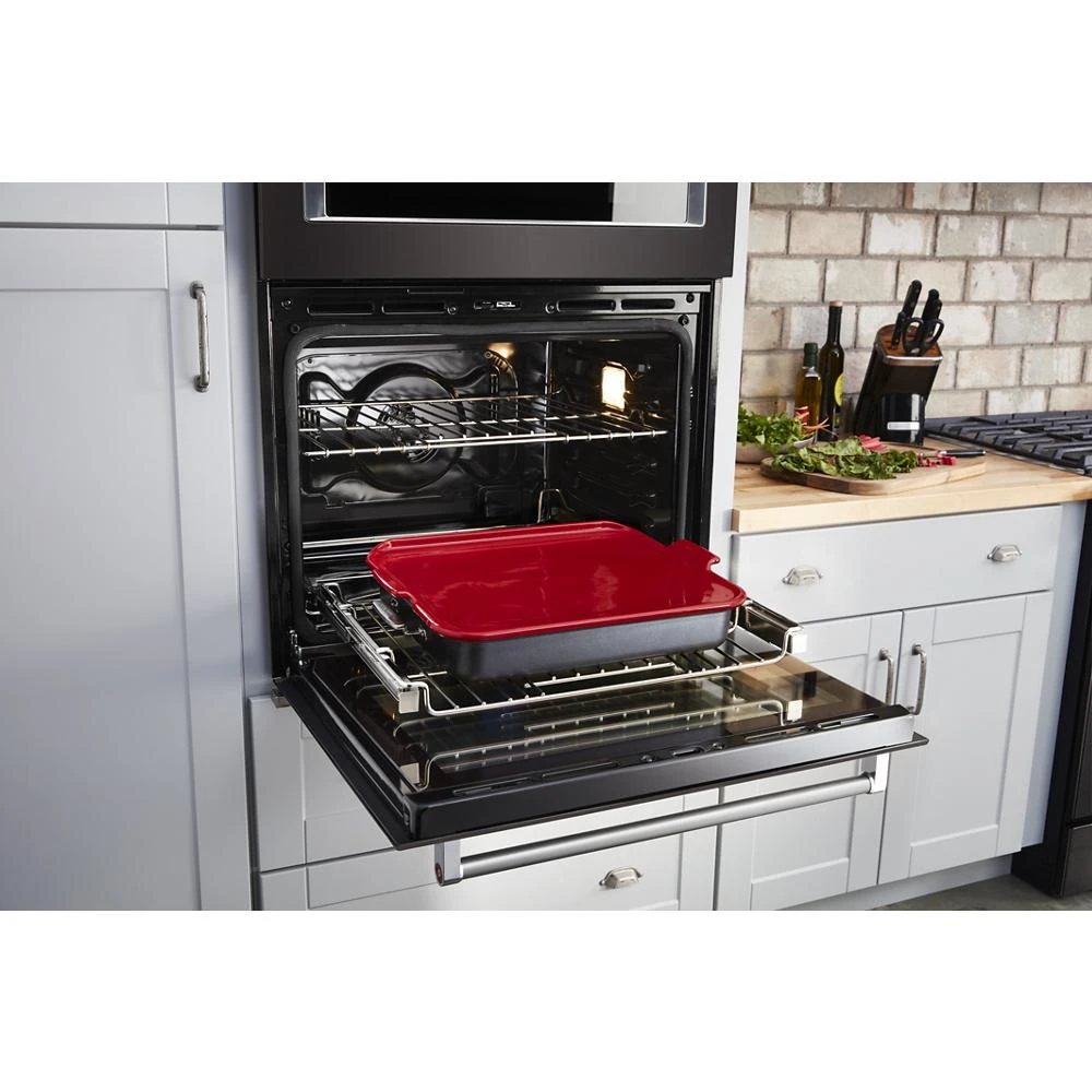 Smart Oven+ 30" Combination Oven with Powered Attachments and PrintShield™ Finish KOCE900HBS