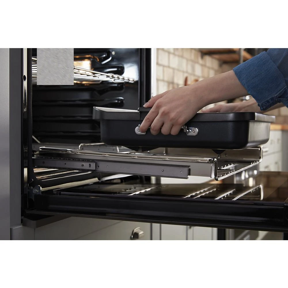 Smart Oven+ 30" Combination Oven with Powered Attachments and PrintShield™ Finish KOCE900HBS