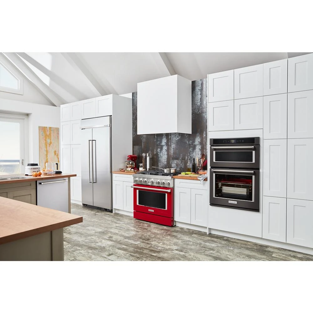 Smart Oven+ 30" Combination Oven with Powered Attachments and PrintShield™ Finish KOCE900HBS