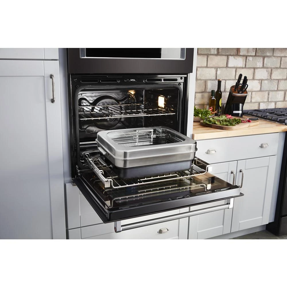 Smart Oven+ 30" Combination Oven with Powered Attachments and PrintShield™ Finish KOCE900HBS