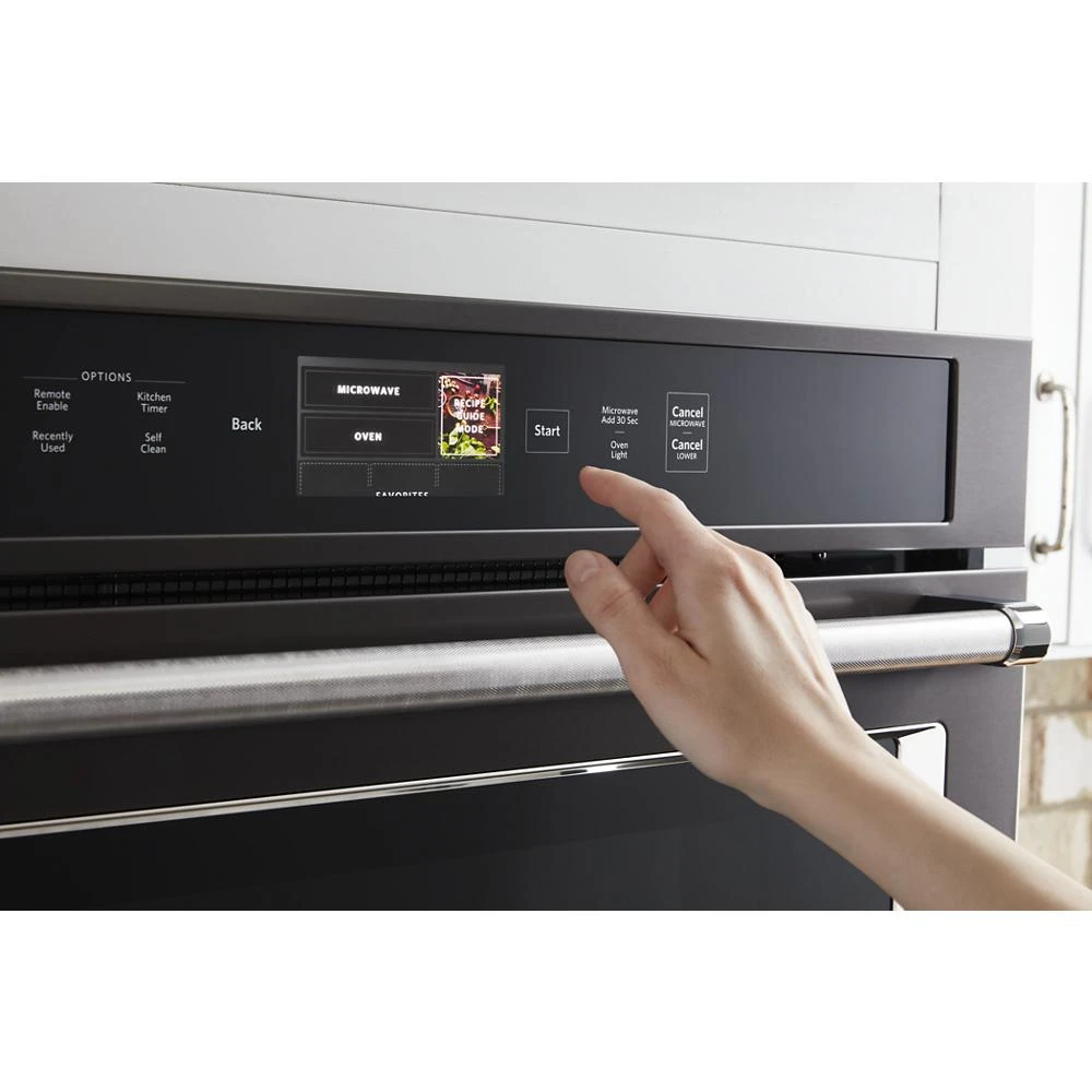 Smart Oven+ 30" Combination Oven with Powered Attachments and PrintShield™ Finish KOCE900HBS