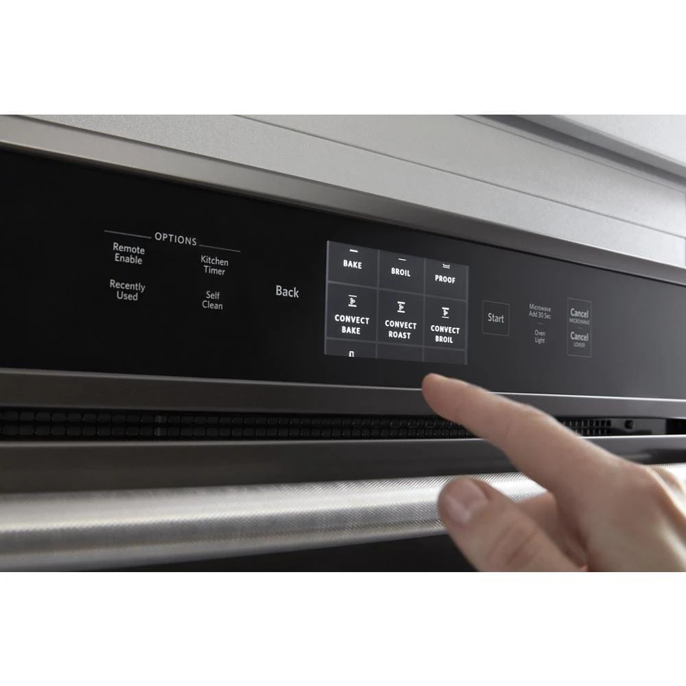 Smart Oven+ 30" Combination Oven with Powered Attachments and PrintShield™ Finish KOCE900HBS
