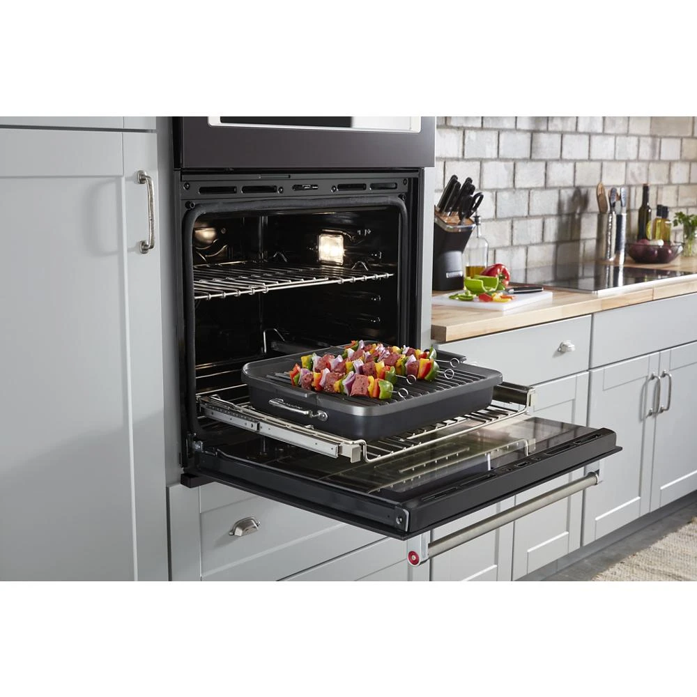 Smart Oven+ 30" Combination Oven with Powered Attachments and PrintShield™ Finish KOCE900HBS