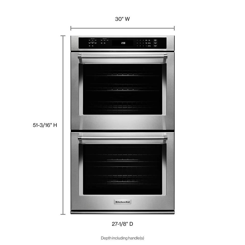 30" Double Wall Oven with Even-Heat™ True Convection (Upper Oven) KODE300ESS