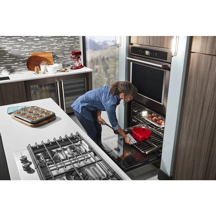 Smart Oven+ 30" Double Oven With Powered Attachments And Printshield™ Finish KODE900HBS, product image 6 of 13