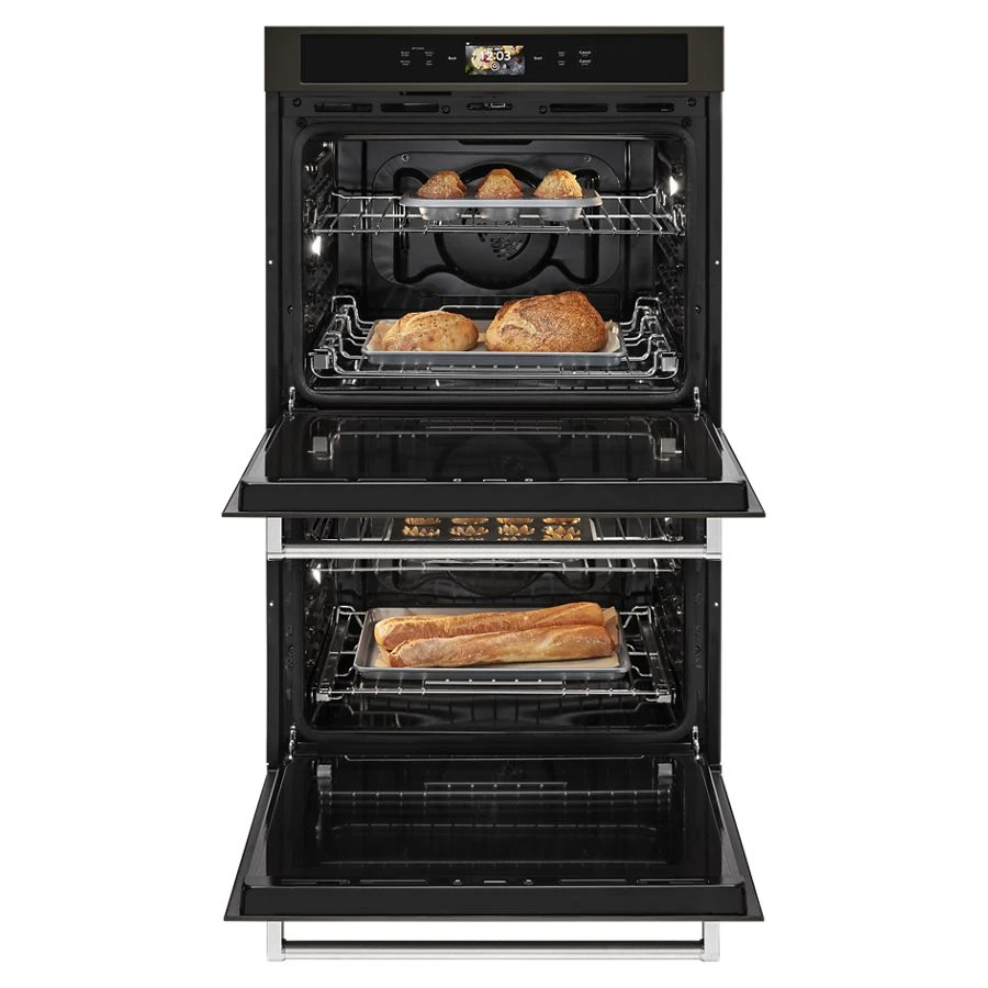 Smart Oven+ 30" Double Oven With Powered Attachments And Printshield™ Finish KODE900HBS, product image 2 of 13