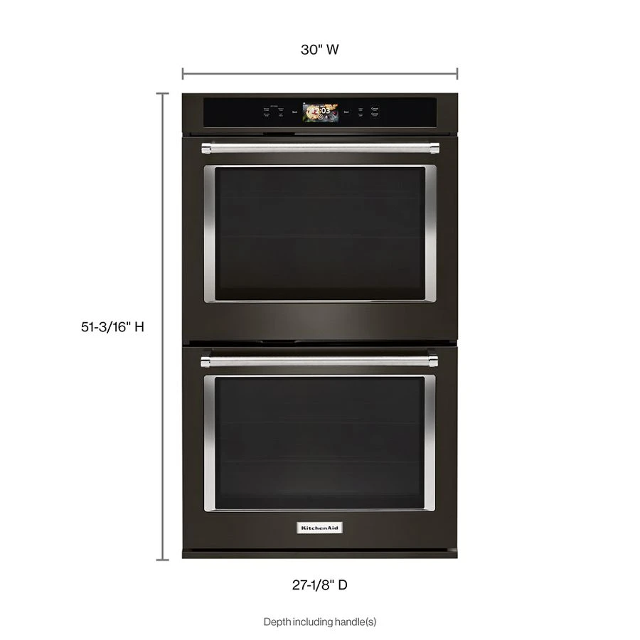 Smart Oven+ 30" Double Oven With Powered Attachments And Printshield™ Finish KODE900HBS, product image 11 of 13
