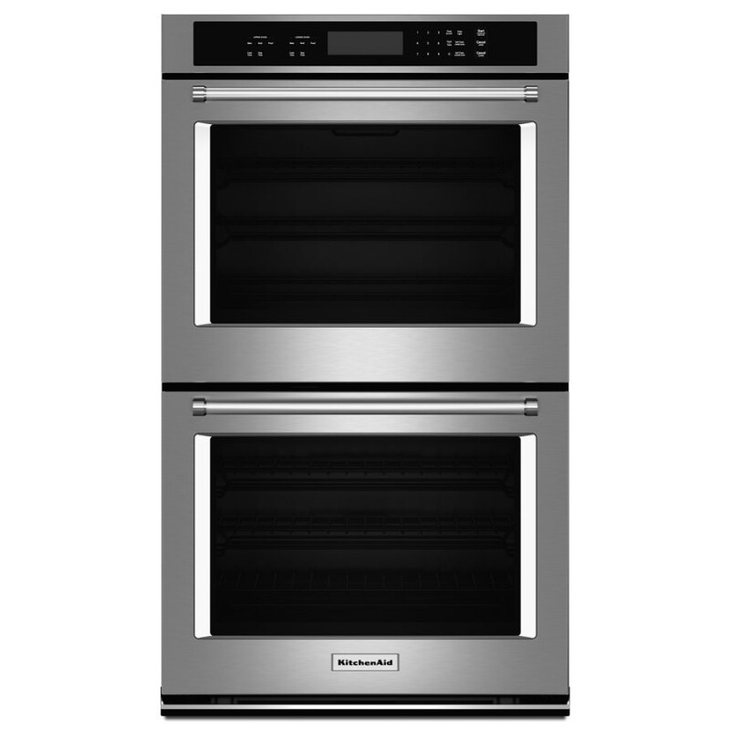 KitchenAid 27" Double Wall Oven with Even-Heat Thermal Bake/Broil Stainless Steel KODT107ESS Picture 1