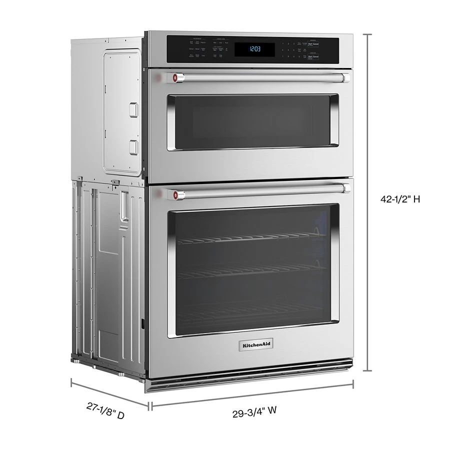 30" Combination Microwave Wall Ovens with Air Fry Mode. KOEC530PSS