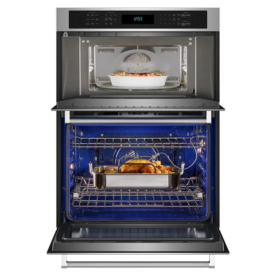 30" Combination Microwave Wall Ovens with Air Fry Mode. KOEC530PSS