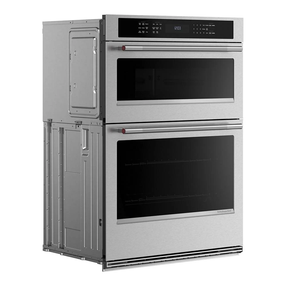 30-inch Electric Combo Wall Oven with No Preheat Air Fry Mode - PrintShield™ Finish view 2