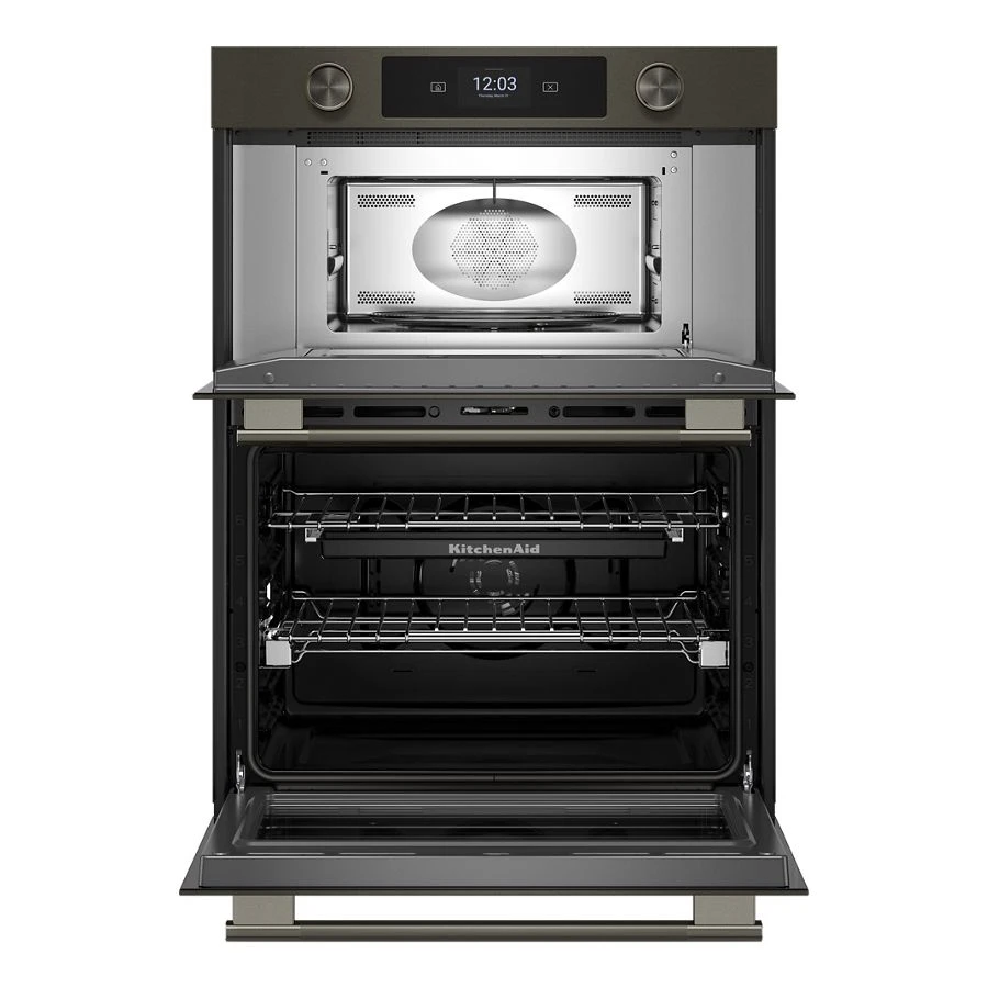 30-inch Smart Electric Combo Wall Oven With Assisted Cooking Modes - Black Ore KOEC730SBE