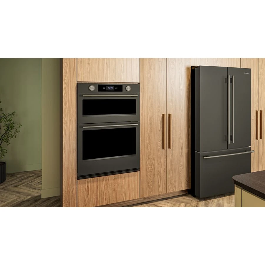 30-inch Smart Electric Combo Wall Oven With Assisted Cooking Modes - Black Ore KOEC730SBE