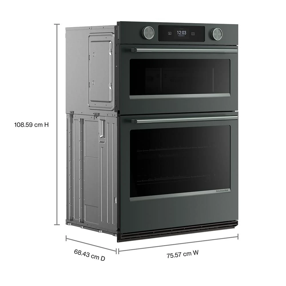 30-inch Smart Electric Combo Wall Oven with Assisted Cooking Modes - Juniper view 8