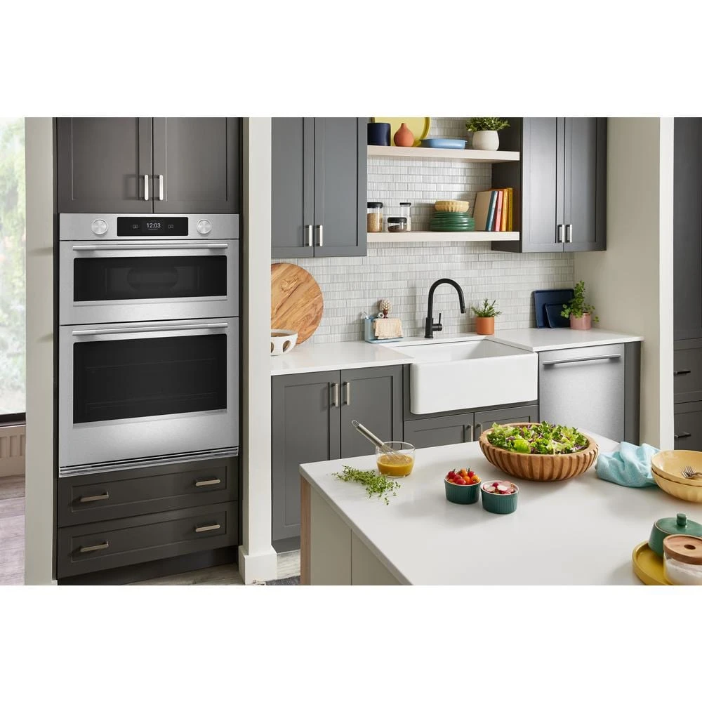 30-inch Smart Electric Combo Wall Oven with Assisted Cooking Modes - PrintShield™ Finish view 4