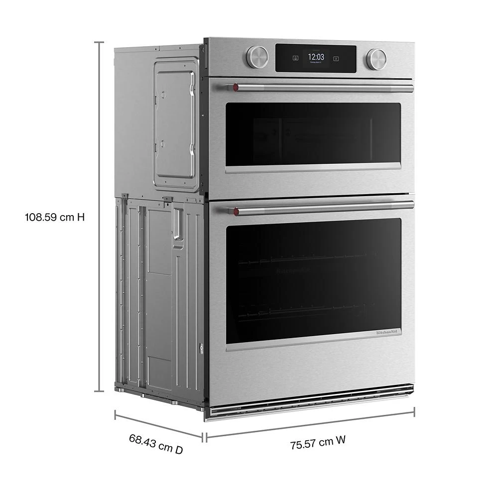 30-inch Smart Electric Combo Wall Oven with Assisted Cooking Modes - PrintShield™ Finish view 10