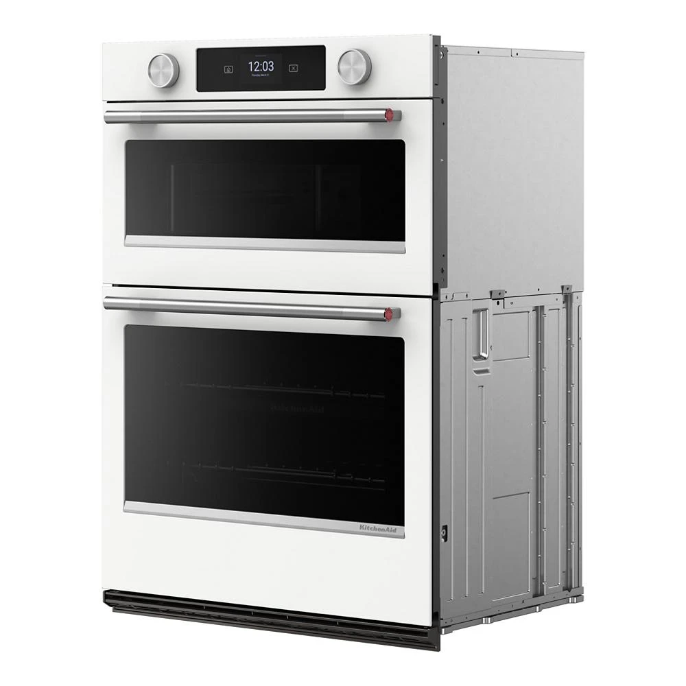 30-inch Smart Electric Combo Wall Oven with Assisted Cooking Modes - White view 4