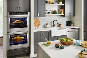 KitchenAid® 30" Double Wall Ovens with Air Fry Mode KOED530PPS