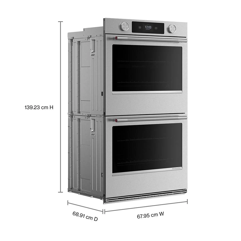 27-inch Smart Electric Double Wall Oven with Assisted Cooking Modes - PrintShield™ Finish view 3