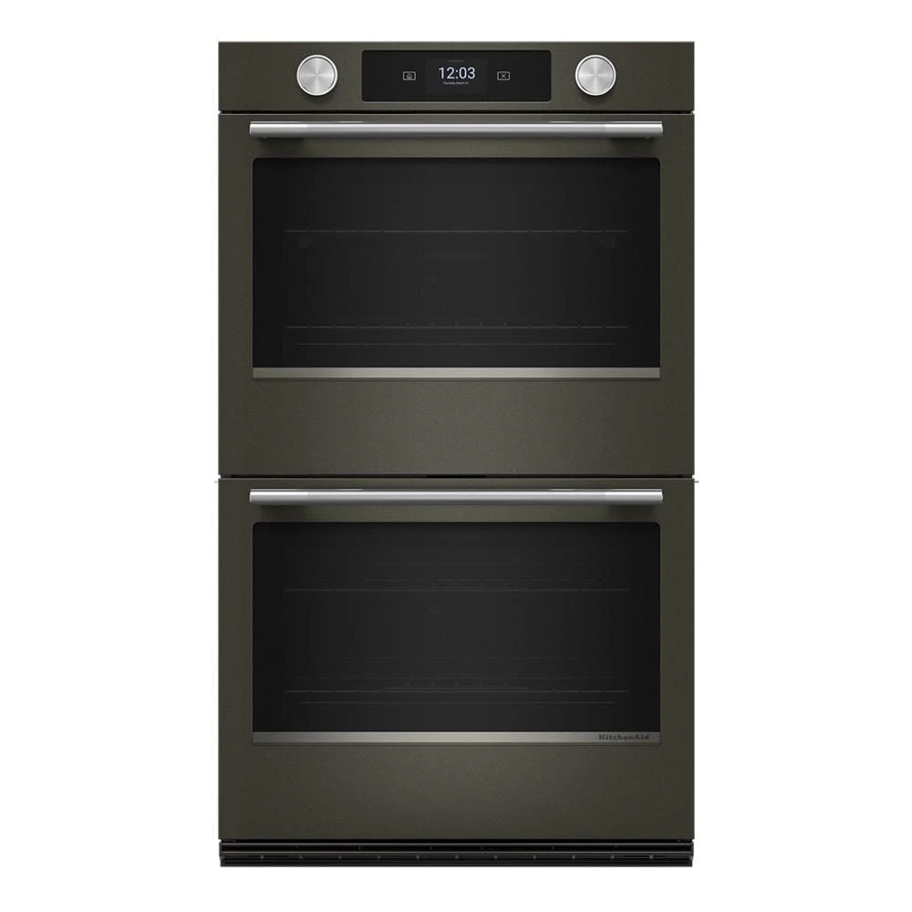 30-inch Smart Electric Double Wall Oven with Assisted Cooking Modes - Black Ore view 3