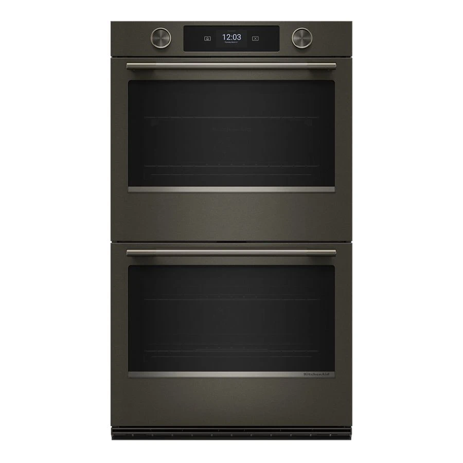 30-inch Smart Electric Double Wall Oven With Assisted Cooking Modes - Black Ore KOED730SBE
