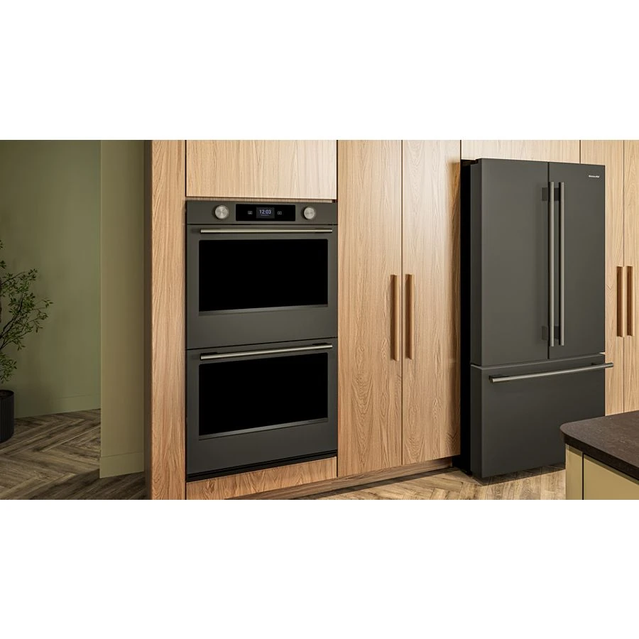 30-inch Smart Electric Double Wall Oven With Assisted Cooking Modes - Black Ore KOED730SBE