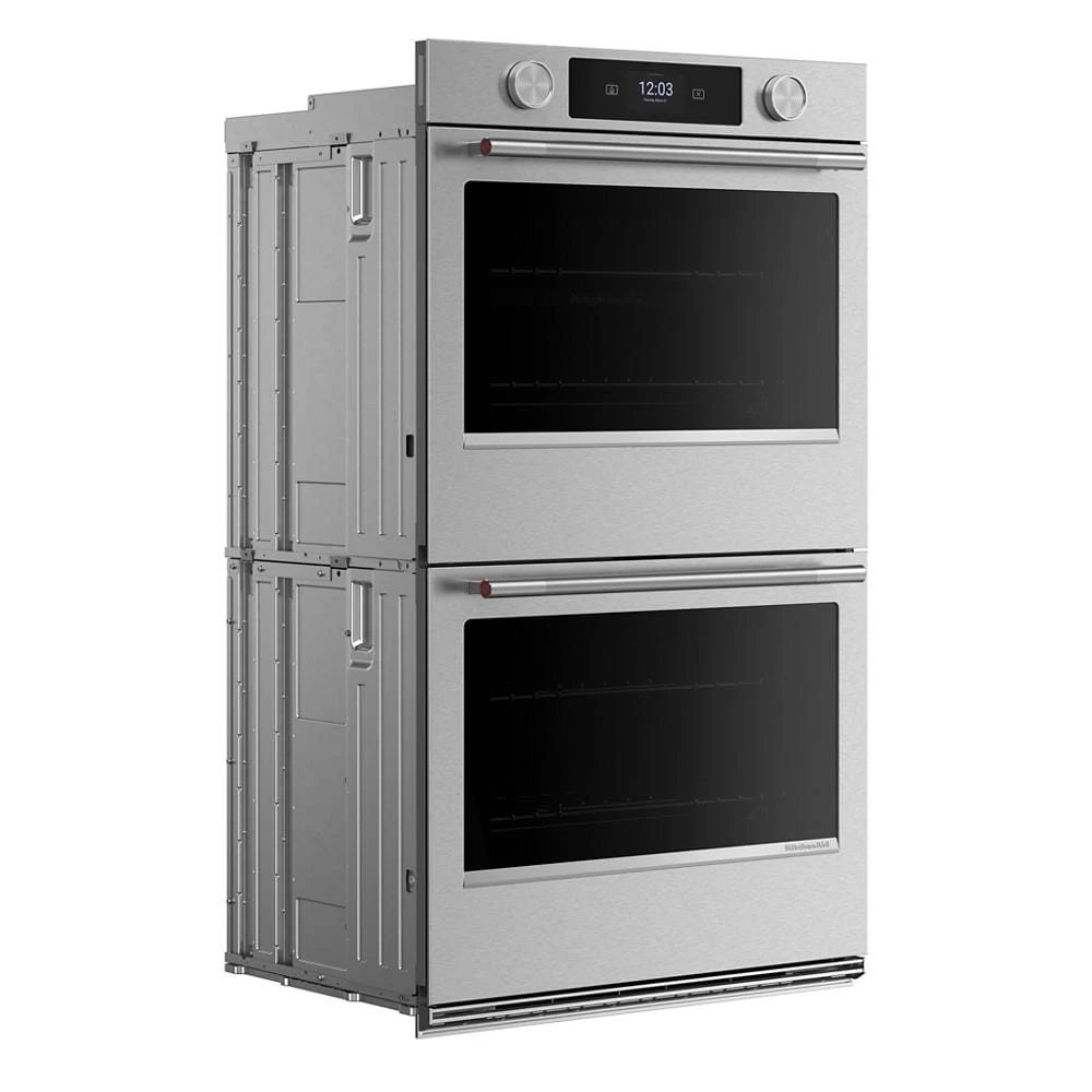 30-inch Smart Electric Double Wall Oven with Assisted Cooking Modes - PrintShield™ Finish view 3