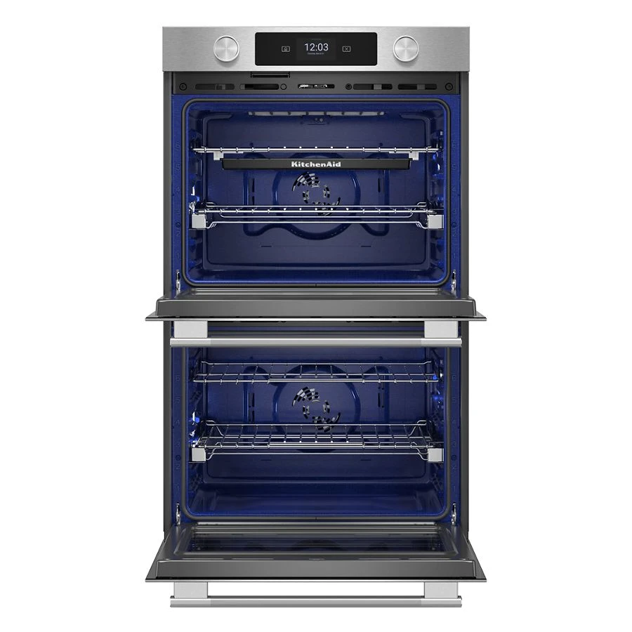30-inch Smart Electric Double Wall Oven With Assisted Cooking Modes - Printshield™ Finish KOED730SPS