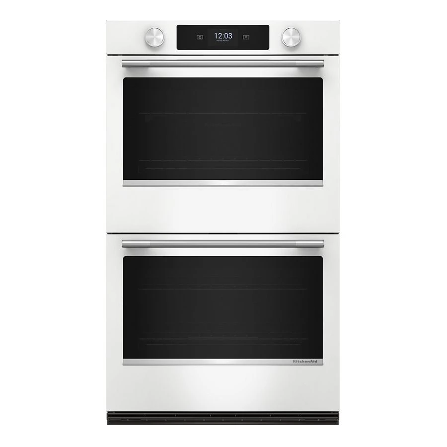 30-inch Smart Electric Double Wall Oven With Assisted Cooking Modes - White KOED730SWH