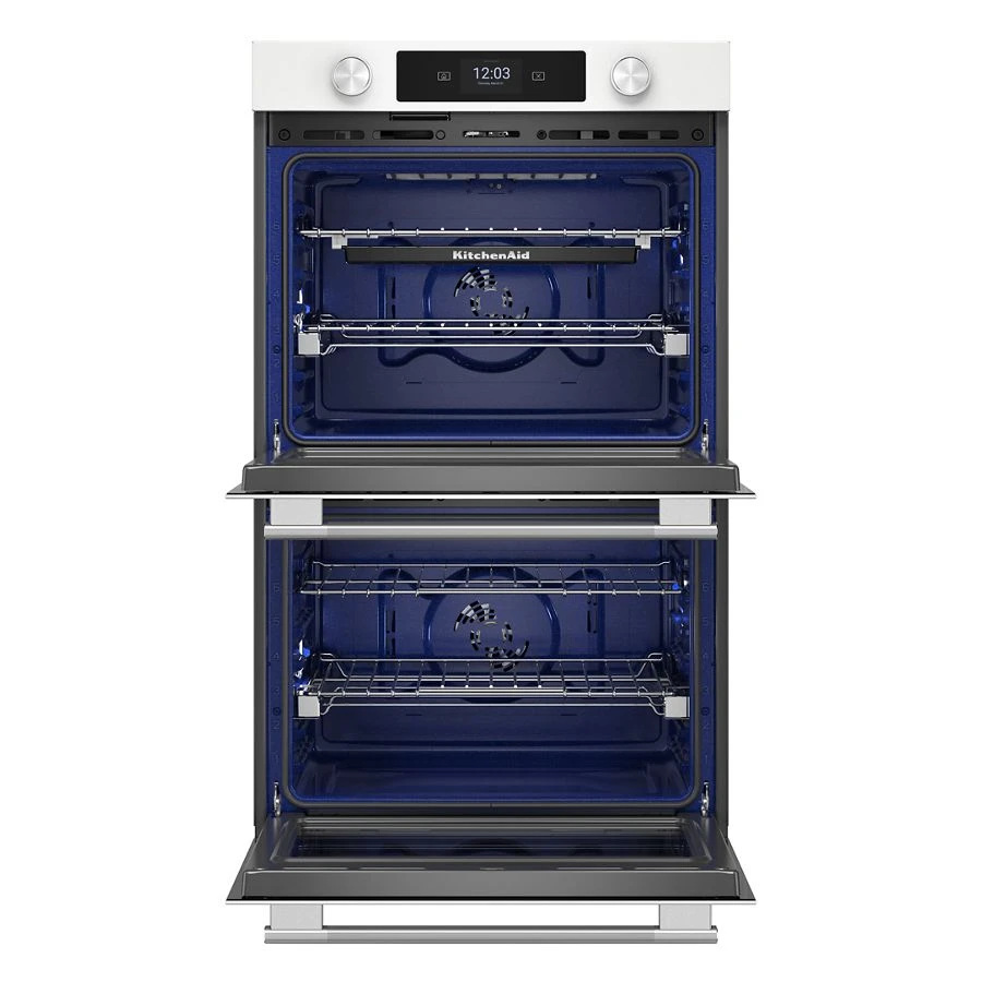 30-inch Smart Electric Double Wall Oven With Assisted Cooking Modes - White KOED730SWH