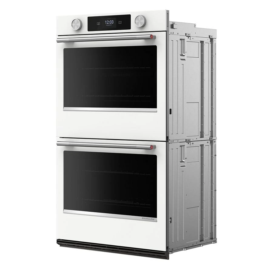 30-inch Smart Electric Double Wall Oven With Assisted Cooking Modes - White KOED730SWH