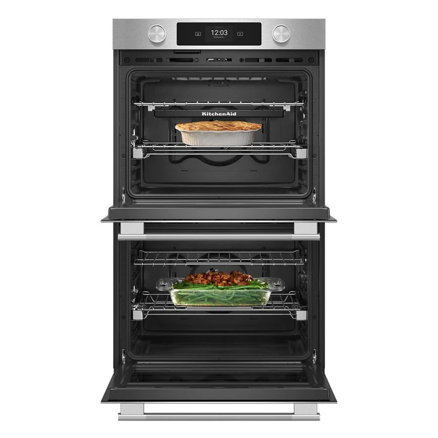 30-inch Smart Electric Double Wall Oven With Intelligent Cooking Camera - Printshield™ Finish KOED930SPS