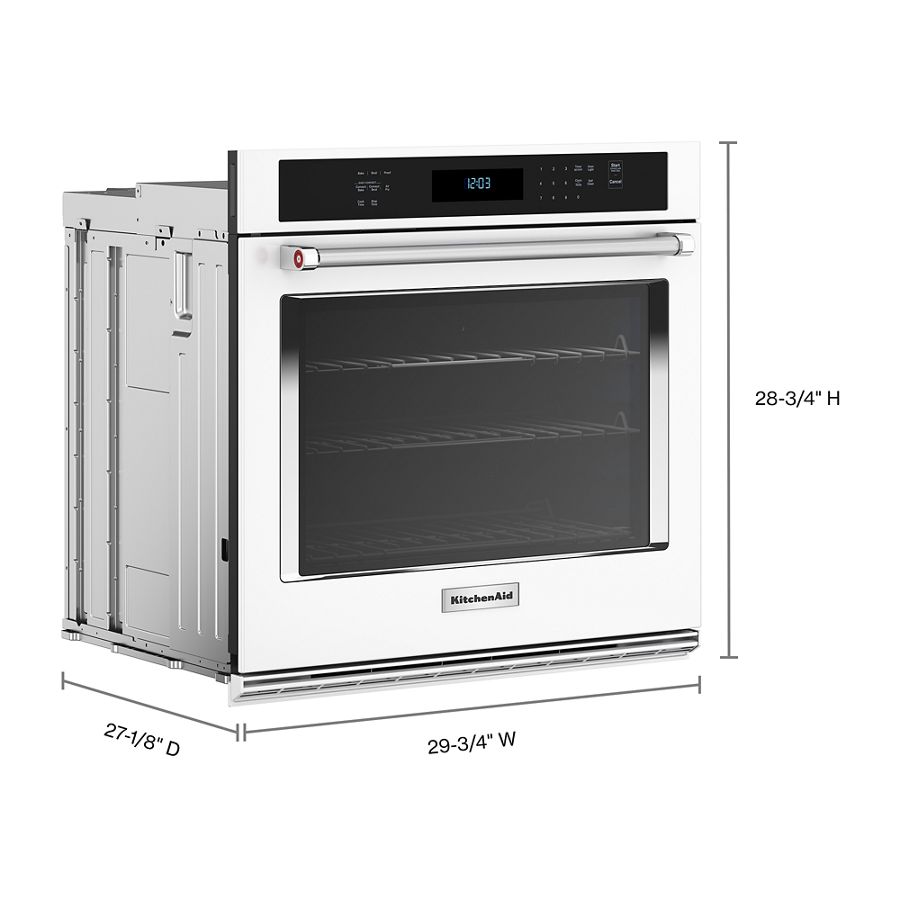 30" Single Wall Ovens with Air Fry Mode KOES530PWH, product image 9 of 10