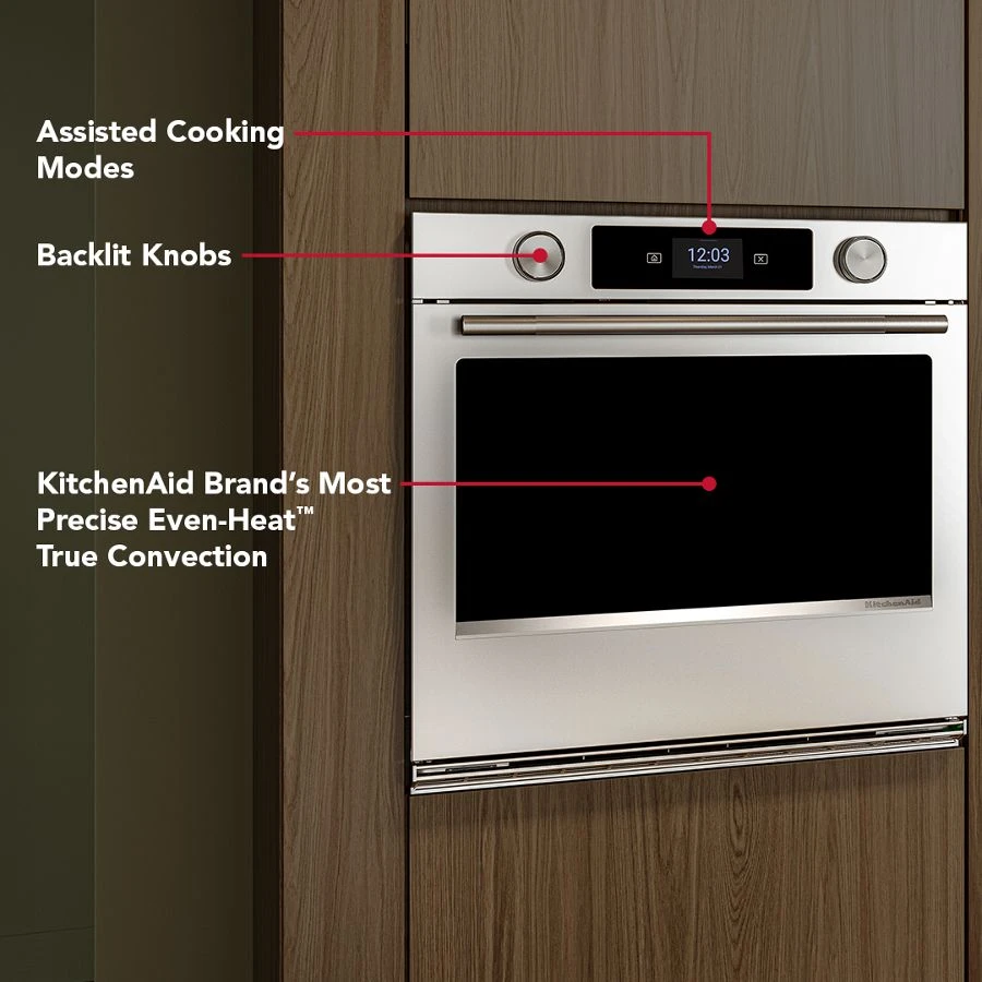 30-inch Smart Electric Single Wall Oven With Assisted Cooking Modes - Printshield™ Finish KOES630SPS