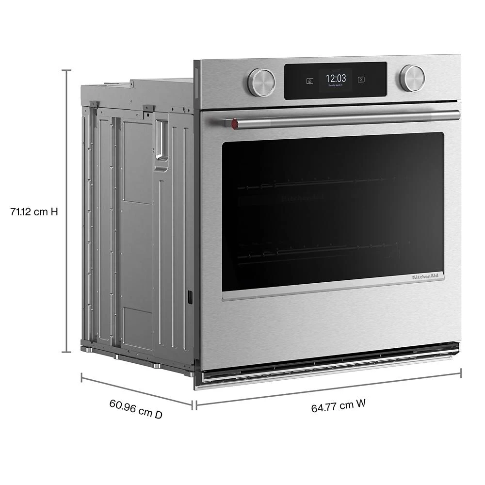 27-inch Smart Electric Single Wall Oven with Assisted Cooking Modes - PrintShield™ Finish view 6
