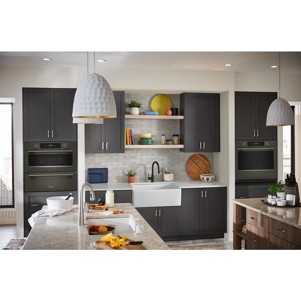 30-inch Smart Electric Single Wall Oven with Assisted Cooking Modes - Black Ore view 2