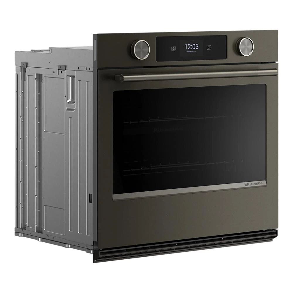 30-inch Smart Electric Single Wall Oven with Assisted Cooking Modes - Black Ore view 4