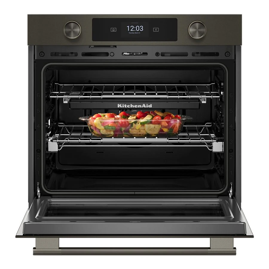 30-inch Smart Electric Single Wall Oven With Assisted Cooking Modes - Black Ore KOES730SBE