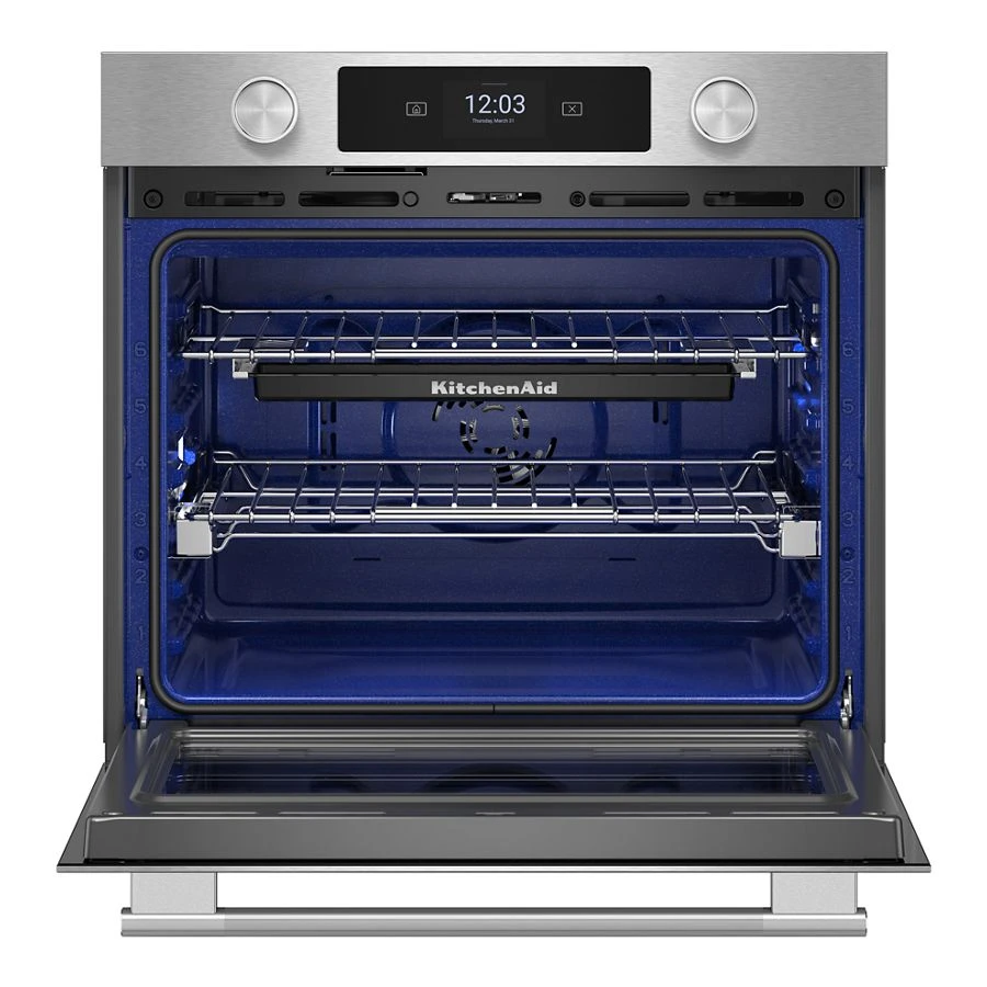 30-inch Smart Electric Single Wall Oven With Assisted Cooking Modes - Printshield™ Finish KOES730SPS