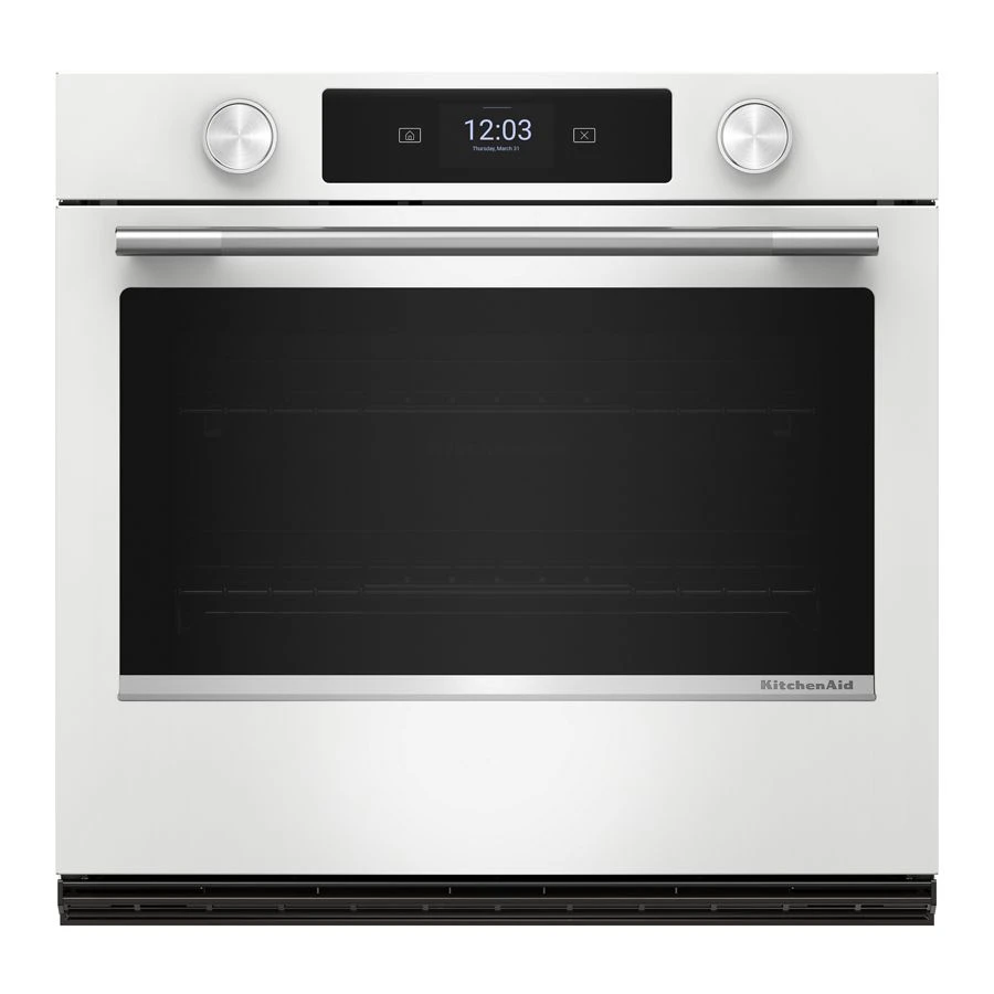 30-inch Smart Electric Single Wall Oven With Assisted Cooking Modes - White KOES730SWH