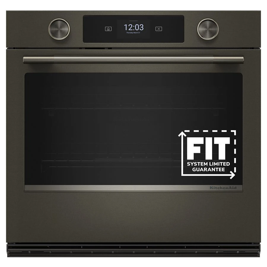 30-inch Smart Electric Single Wall Oven With Intelligent Cooking Camera - Black Ore KOES930SBE