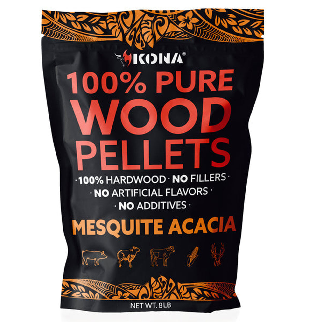 Kona 100% Mesquite Acacia 8 pound bag KONAPELLETMESQUITE8KON