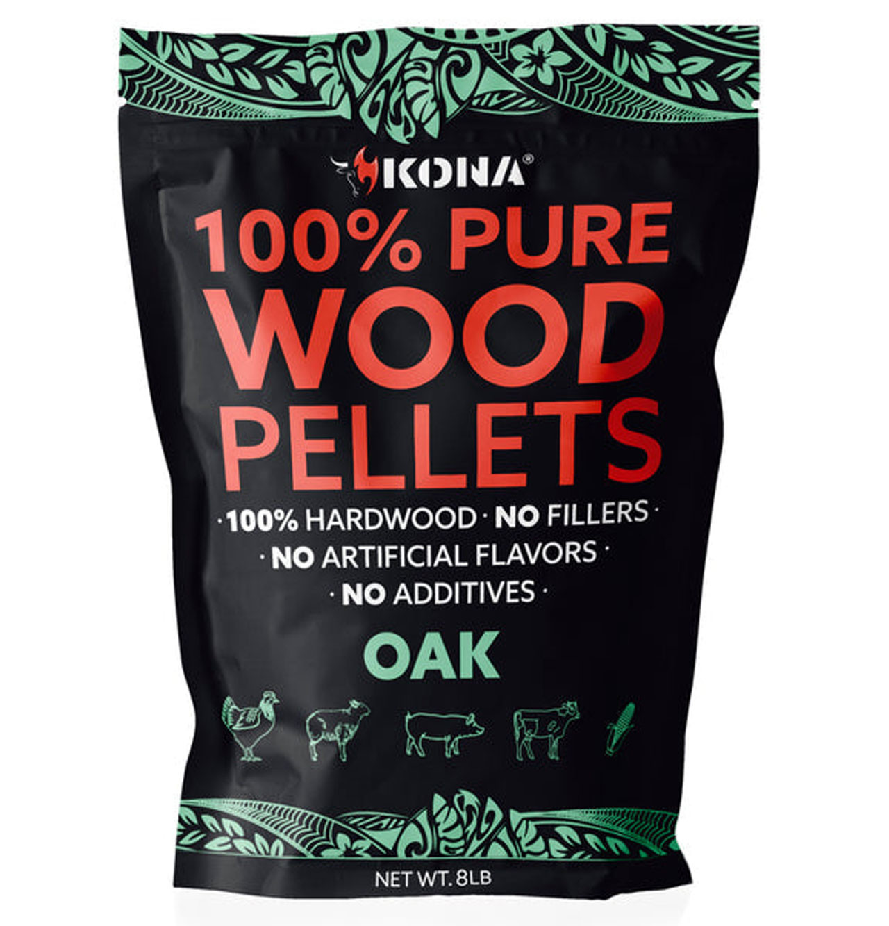 Kona 100% Oak 8 pound bag KONAPELLETOAK8KON