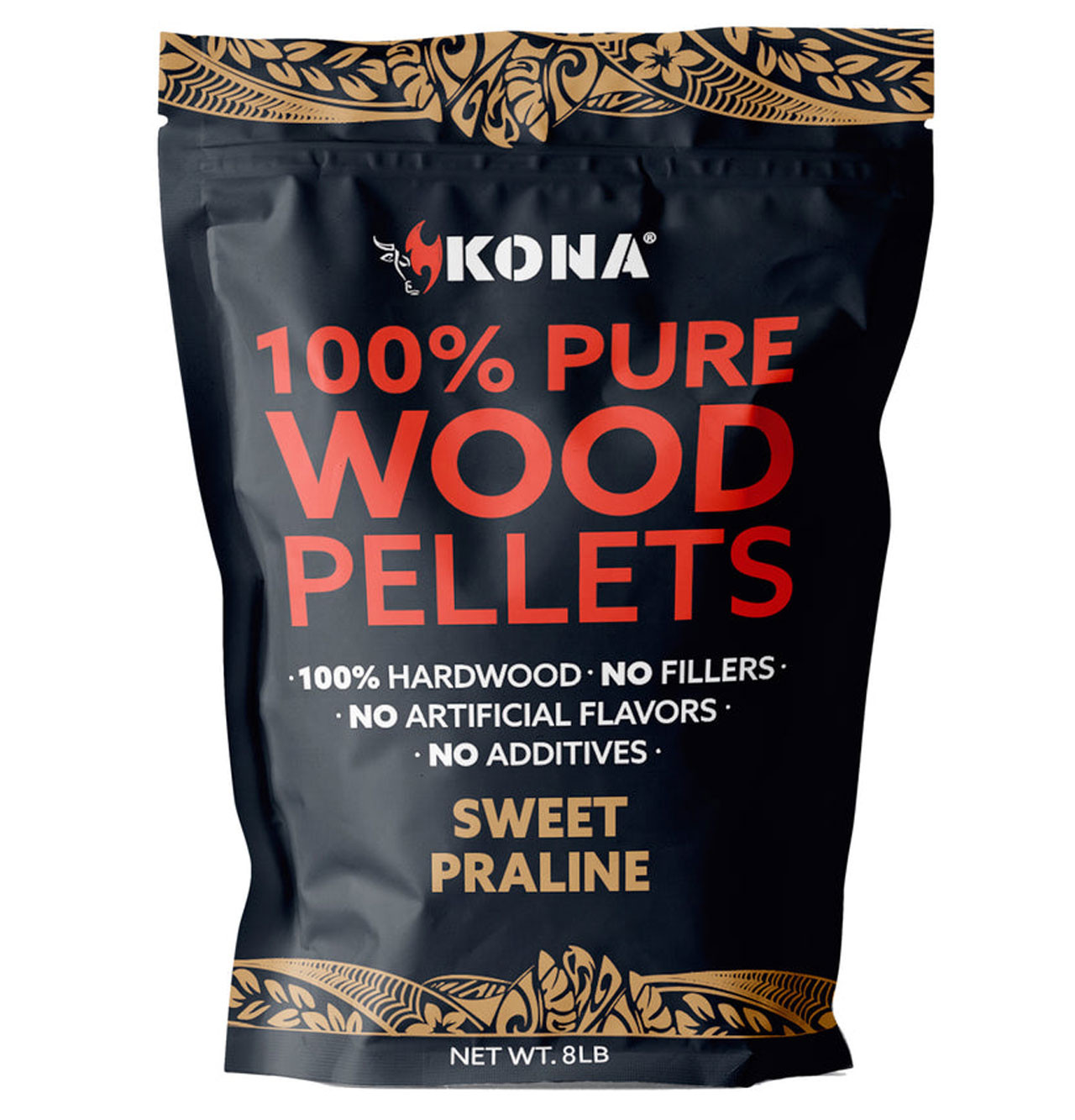 Kona Sweet Praline Pecan 8 pound bag KONAPELLETPRALINE8KON