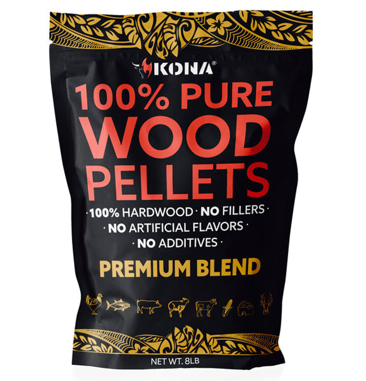 Kona 100% Premium Blend 8 pound bag KONAPELLETPREMIUM8KON