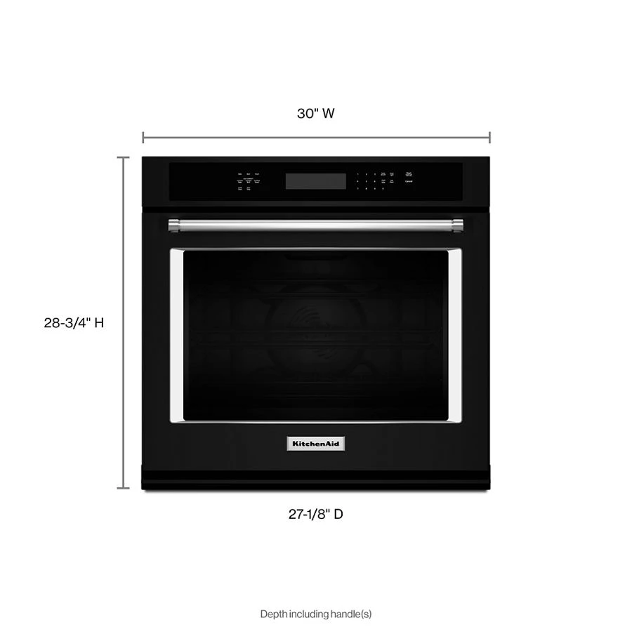 30" Single Wall Oven with Even-Heat True Convection KOSE500EBL, product image 3 of 3