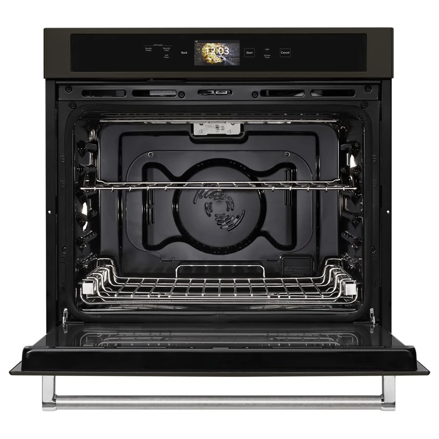 Smart Oven+ 30" Single Oven With Powered Attachments And Printshield™ Finish KOSE900HBS
